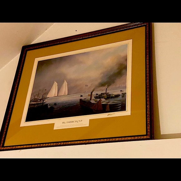 A set of America’s Cup 1899 1887. Tim Thomson Lithograph - Picture 3 of 13